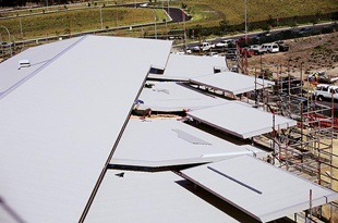 Peppers Resort at Kingscliff on the NSW/Queensland border, features roofing and gutters made from LYSAGHT CUSTOM ORB® made from COLORBOND® Ultra steel in the colour Dune®